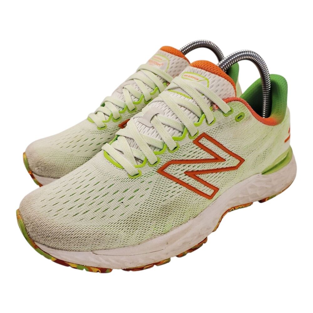 NEW BALANCE 880v11 FRESH FOAM Shoes Womens Size 9 Green White Running W880H11